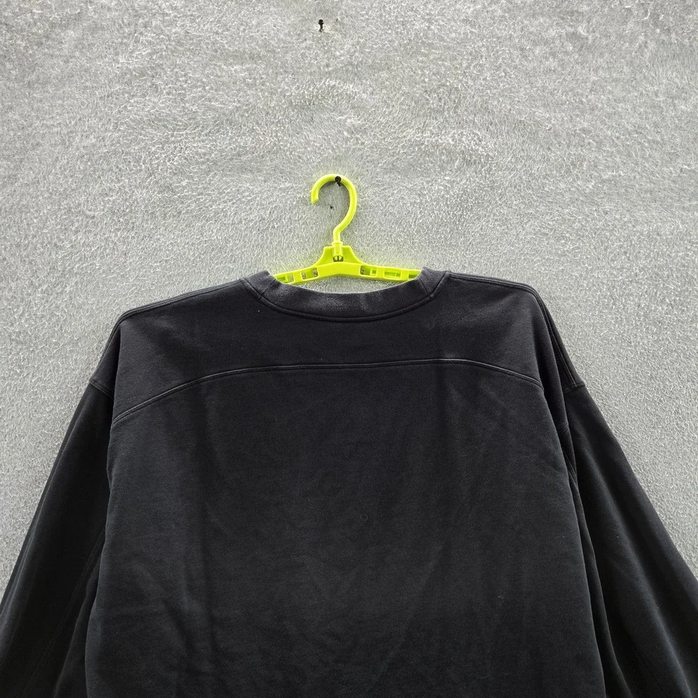 Lululemon Women Sweatshirt 10 Black Activewear Logo Softstreme Pullover